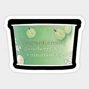 Gooseberry and Cinnamon Yogurt Sticker